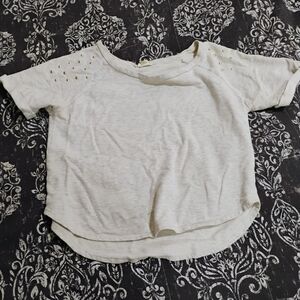 Elegant Cream Blouse with Gold Accents